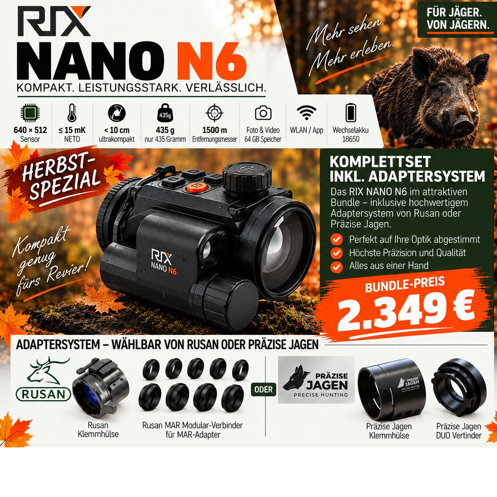 RIX Nano N6 Bundle inkl. Adaptersystem